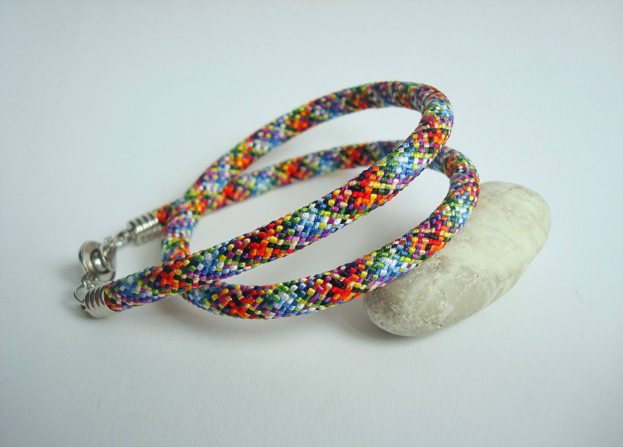 Pretty braided japanese bracelet femme Colorful friendship Etsy