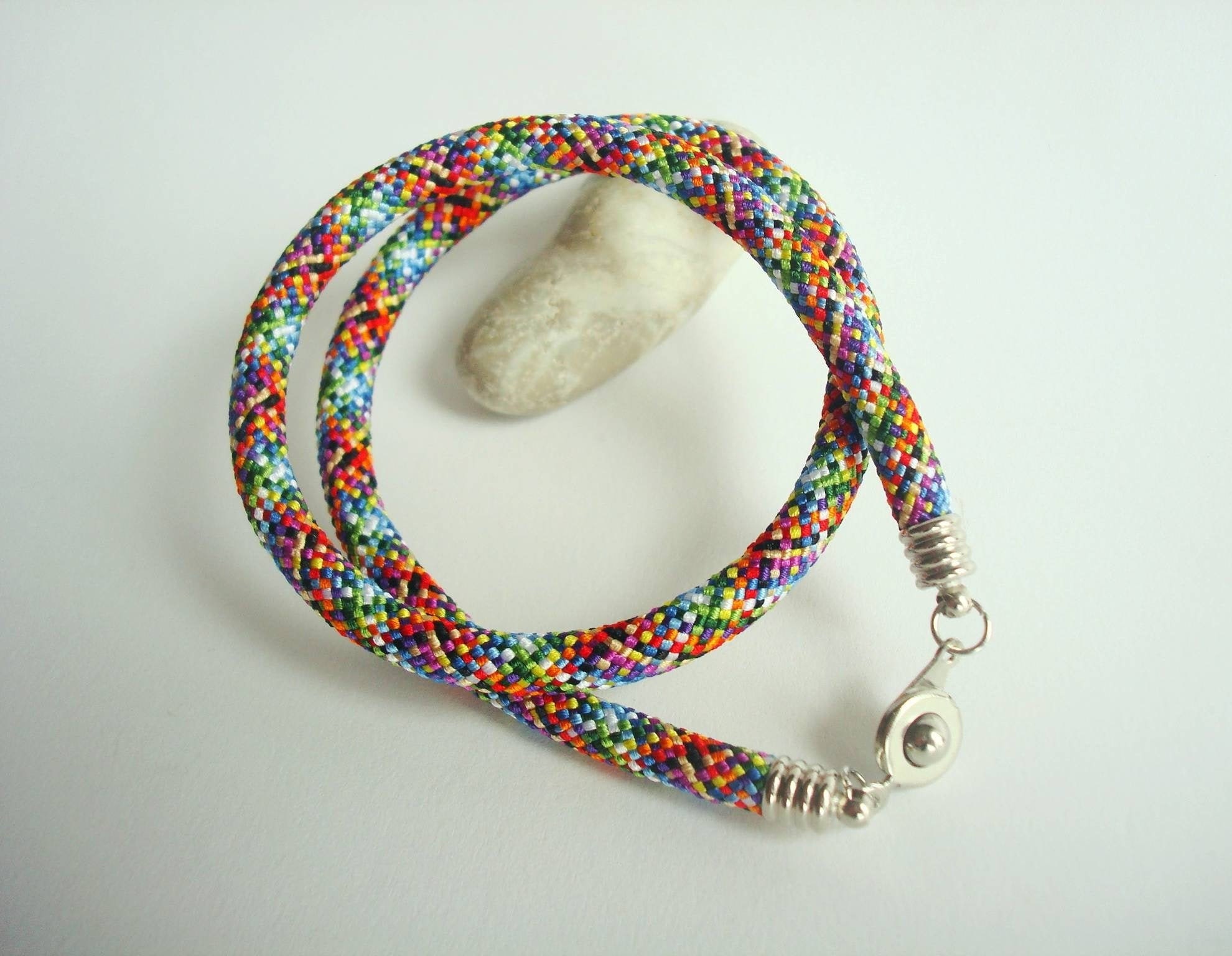 Pretty braided japanese bracelet femme Colorful friendship Etsy