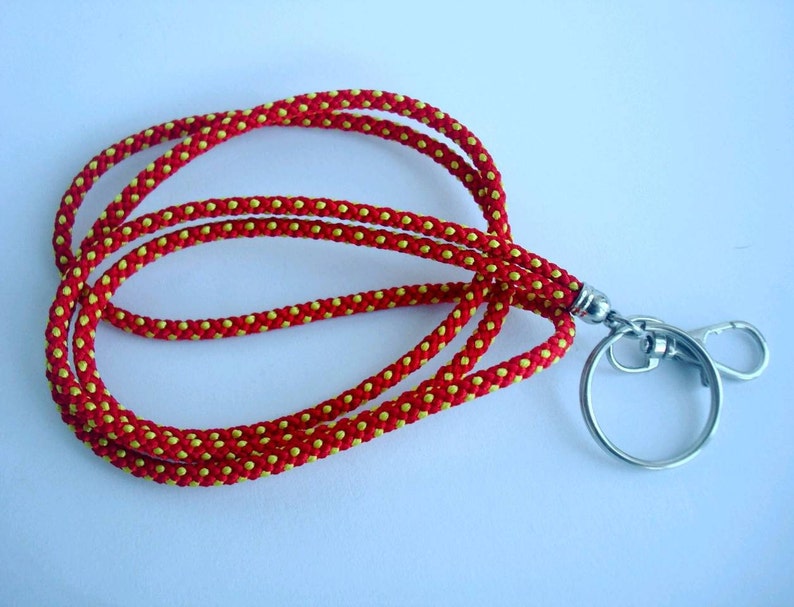 Braided kumihimo ID lanyard Colorful teacher lanyard Key lanyard Teacher gift ideas Gift under 25 Gift for friend Boho style Graduation gift