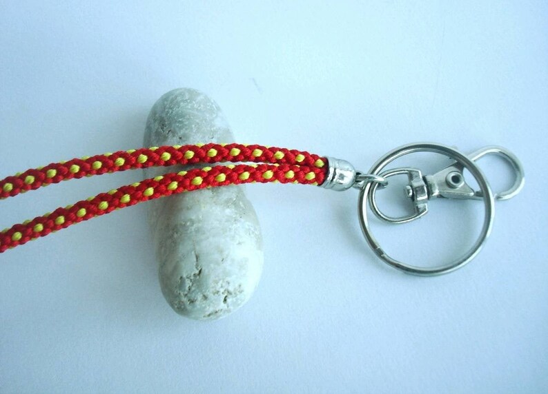 Braided kumihimo ID lanyard Colorful teacher lanyard Key lanyard Teacher gift ideas Gift under 25 Gift for friend Boho style Graduation gift