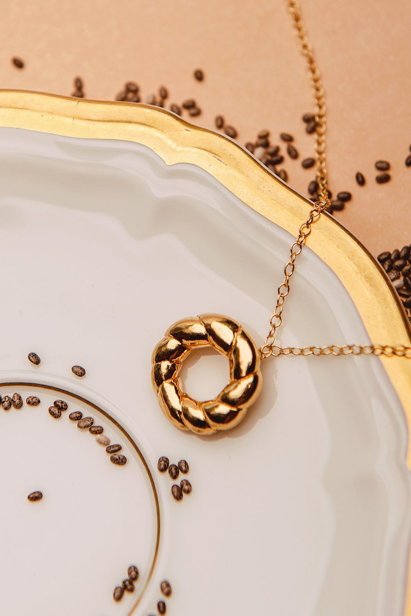 Cracow bagel nacklace - food jewelry