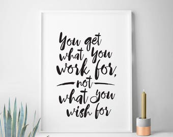 Regalo para graduados, decoración del espacio de trabajo, decoración de oficinas, decoración de cubículos, impresiones de ajetreo, decoración de dormitorios, citas positivas, impresión de citas motivacionales