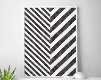 Stripes, Scandinavian Art, Striped, Black and White Stripe, Scandinavian Print, Scandinavian Design, Scandinavian Poster Nordic Design