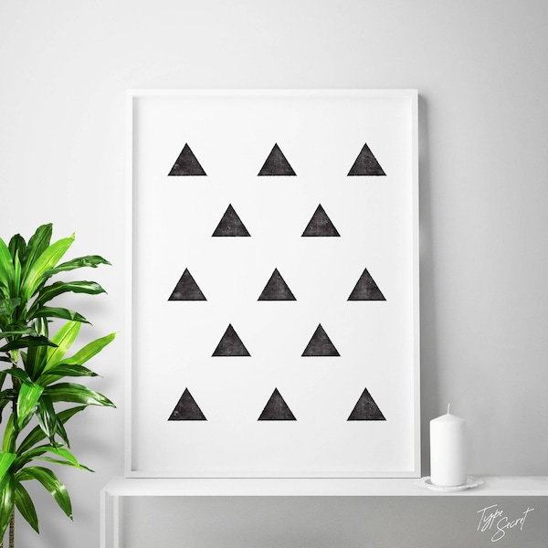 Triangle Wall Etsy