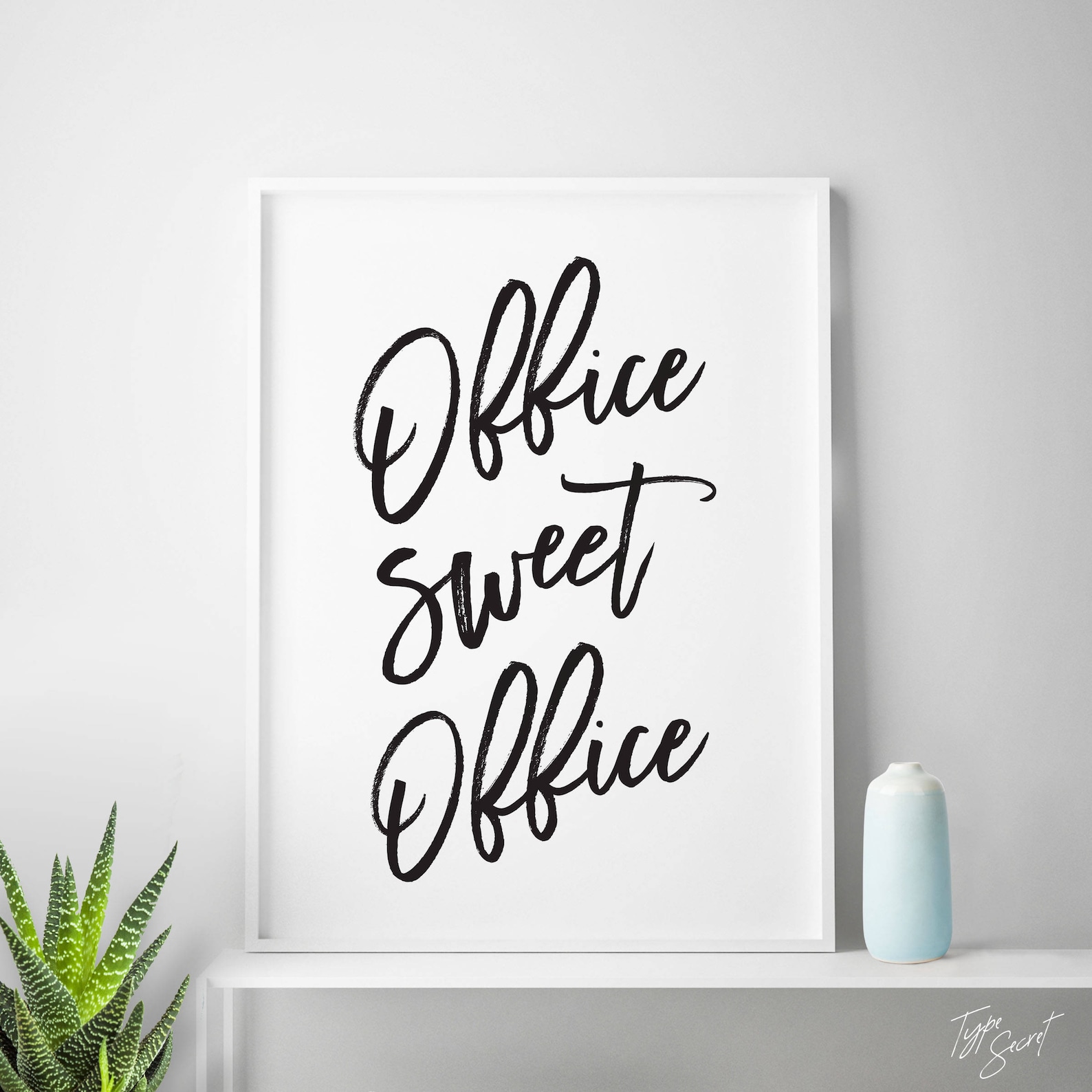 Black and White Printable Art office Sweet Office | Etsy