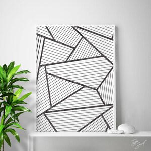 Affiche scandinavia, nordic art poster, nordic style decor, printable abstract art, nordic design, minimalist, modern, Scandinavian prints image 1