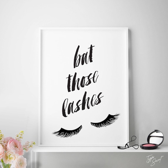 Gallery wall prints, wall prints, gallery wall, lashes, eyelash, eyelashes print, room decor for teen girls, lash decor, makeup print, lash