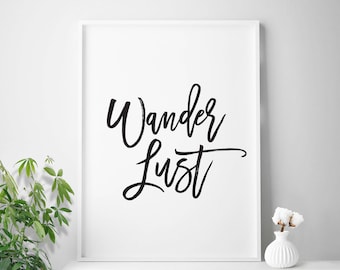Wanderlust print art, wanderlust, 50 x 70 poster, wanderlust poster, extra large wall art, gift for wanderlust, travel printable art, travel