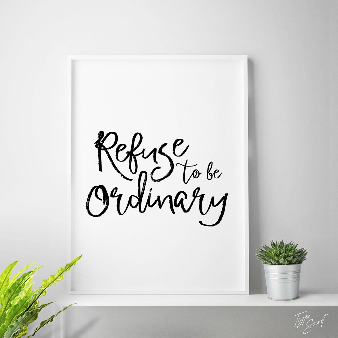 Black and White, Office Decor, Printable Art, Monochromatic Art refuse