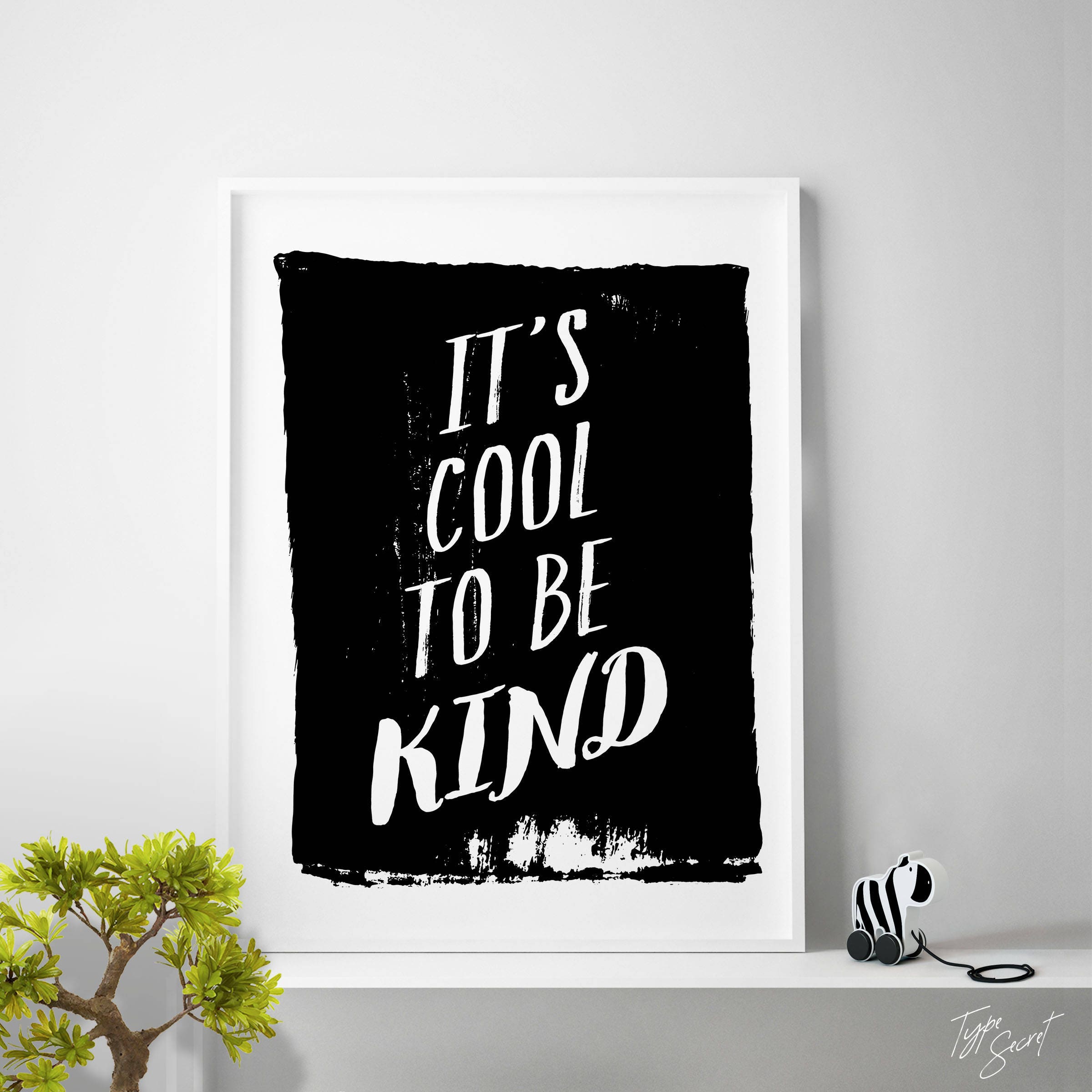 It's cool to be kind wall art cool sign kids nursery song Etsy