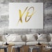 Gold Art XO Quote Print Wall Art Valentine Decor Wedding Reception ...