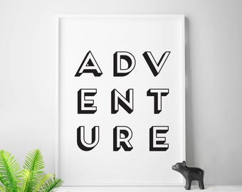 Adventure printable, adventure, wall decor, greatest adventure, printable, nursery art, adventure wall art, adventure nursery, travel quote