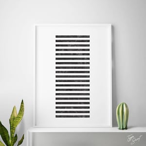 Imprimé scandinave, affiche, scandi, design nordique, design d&#39;affiche, art minimaliste, chevron, dessin au trait, art imprimable, imprimés, noir et blanc