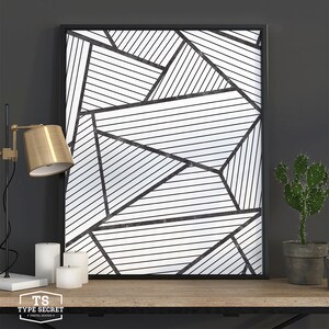 Affiche scandinavia, nordic art poster, nordic style decor, printable abstract art, nordic design, minimalist, modern, Scandinavian prints image 4
