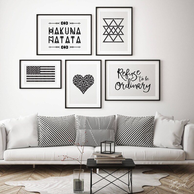 Rustic Decor HAKUNA MATATA Tribal Arrow Print Nursery Tribal | Etsy