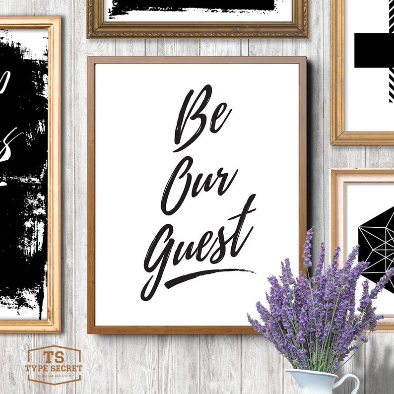 Be Our Guest Printable Quotes Home Decor Guest Room - Etsy