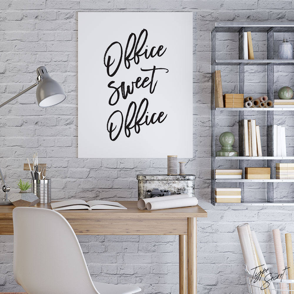 Black and White Printable Art office Sweet Office | Etsy