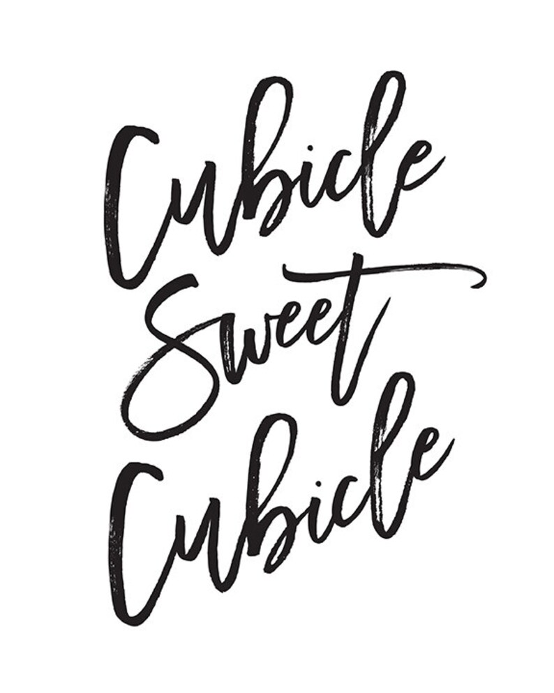 Black and White Printable Art cubicle Sweet Etsy Australia