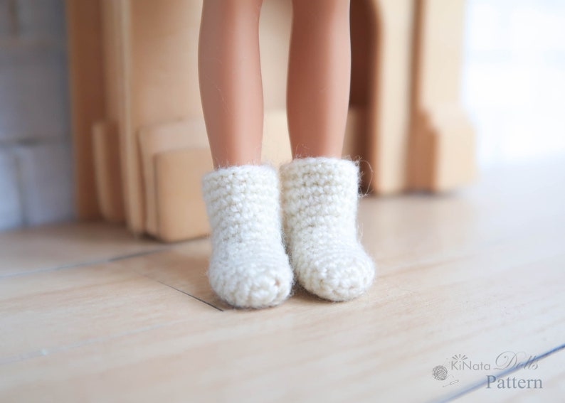PATTERN: Socks for Chelsea and Kelly doll - crochet pattern in PDF image 2