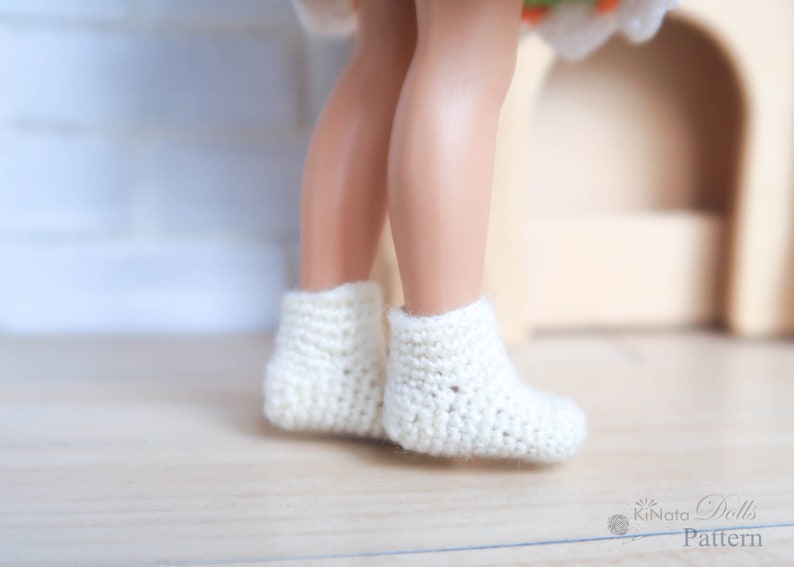 PATTERN: Socks for Chelsea and Kelly doll - crochet pattern in PDF image 3