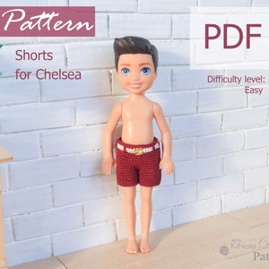 PATTERN: Shorts for Chelsea doll - crochet pattern in PDF