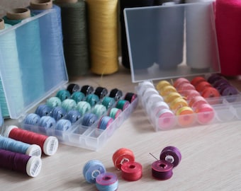 Set Mini Yarn for doll clothes, Kokonki Single Classic with Sewing Thread, Semi-Cotton Soft Yarn size 30, Yarn for crochet and embroidery