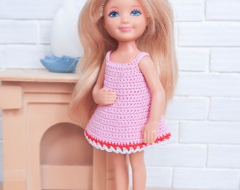 PATTERN: Simple Dress for Chelsea Doll Crochet Pattern in PDF