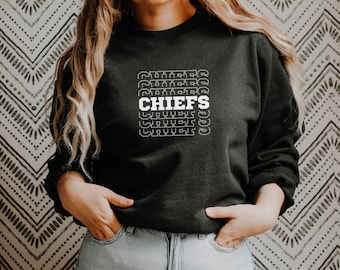 Chiefs Sweater, Game Day Sweater, Cute Football Sweater, Vintage Football Sweater