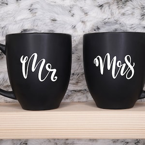 Mr and Mrs Mug, Wedding Gift, Gift for Couple
