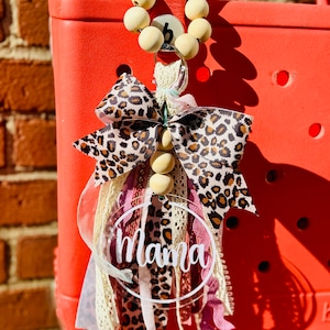 Bow Tassel, trendy 2025 Bag Tassel, Leopard Bag Tassel, Bag Accessories, Bag Tassel with Bead Hook Attachment
