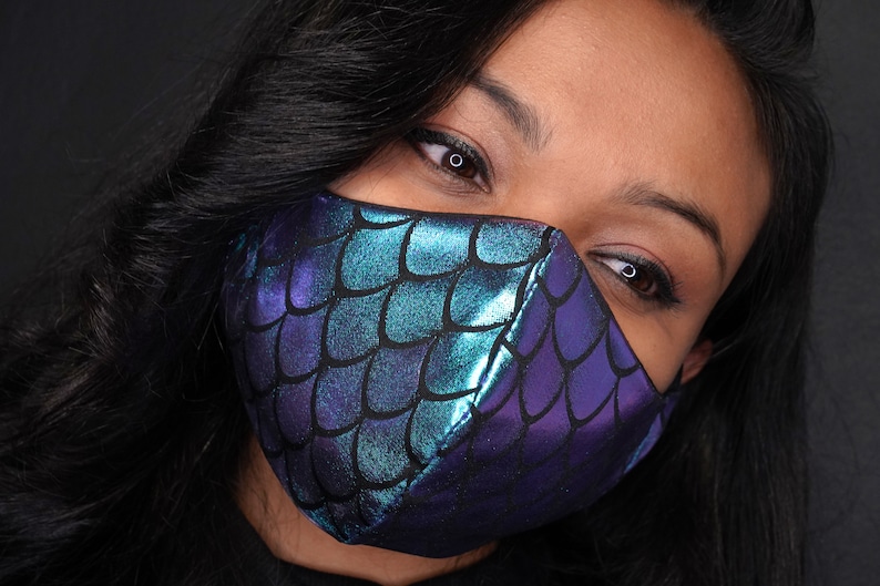 Mermaid Mask Beautiful Mask for Her Comfortable Face Mask Etsy