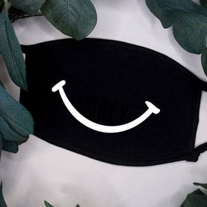 Glow in the Dark Smiley Face Mask, Happy Face mask, Be Happy, Smile Face, Halloween Mask