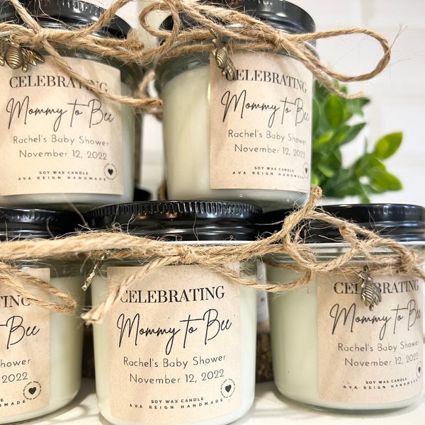 Mommy to Bee Baby Shower Candle Favor, Mommy to Be, Bride to Bee, Baby Sprinkle, Bridal Shower Favors,  Bulk Baby Shower Favors