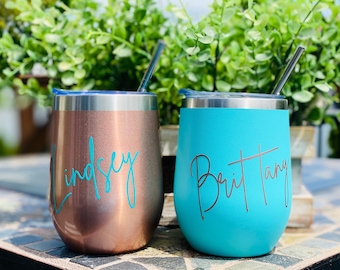 Personalized Bridesmaid Tumblers, Custom Bridesmaid Tumbler, Personalized tumblers, Gift for Bridesmaids, Birthday Party Favors