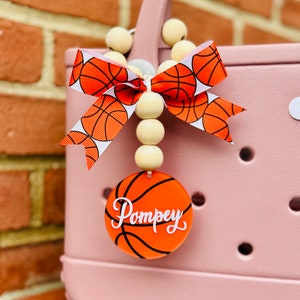 Basketball Bag Charm, ANY SPORT CHARM, Custom Charms for Sports Bags