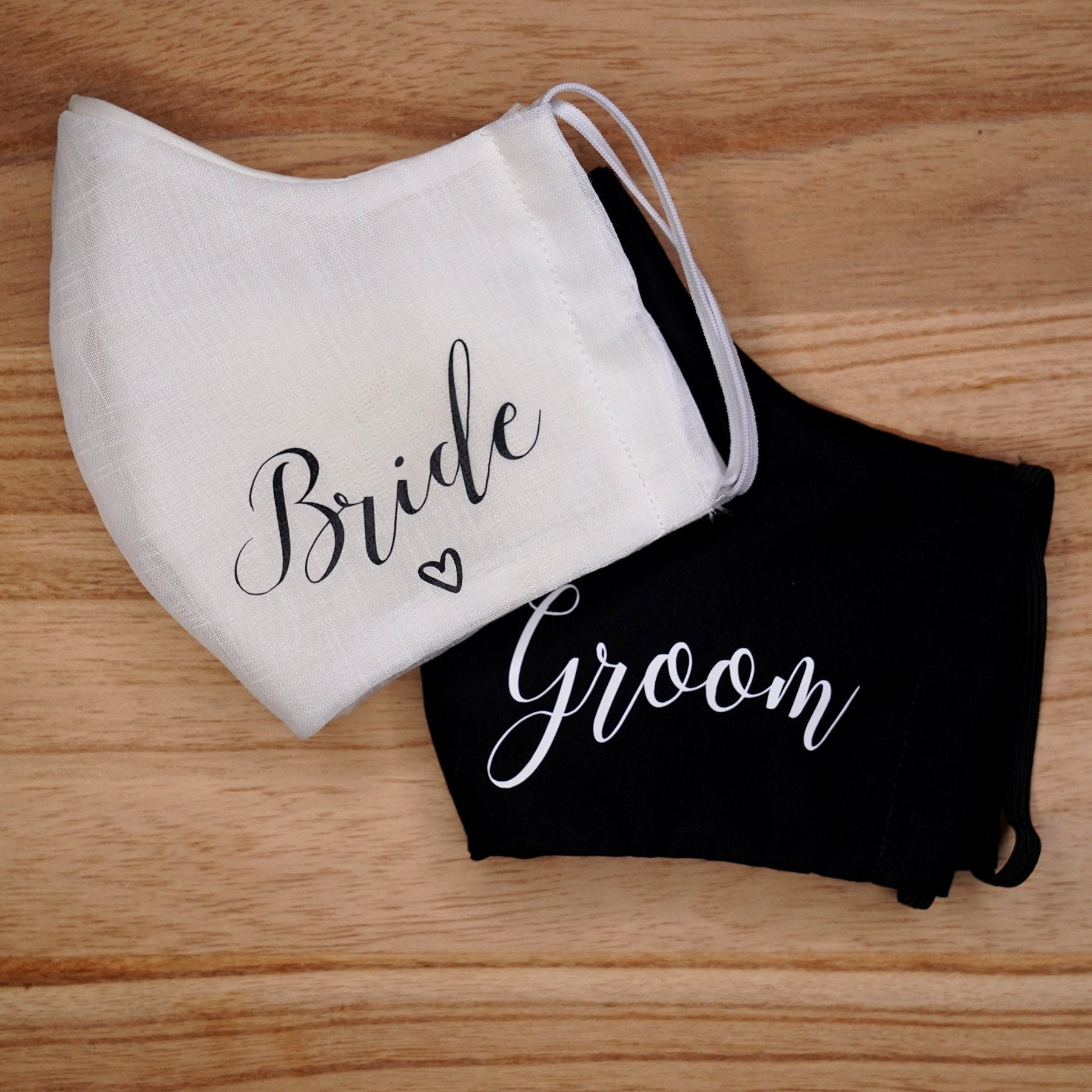 Elegant Bride and Groom Face Mask Set Breathable Face Mask Etsy