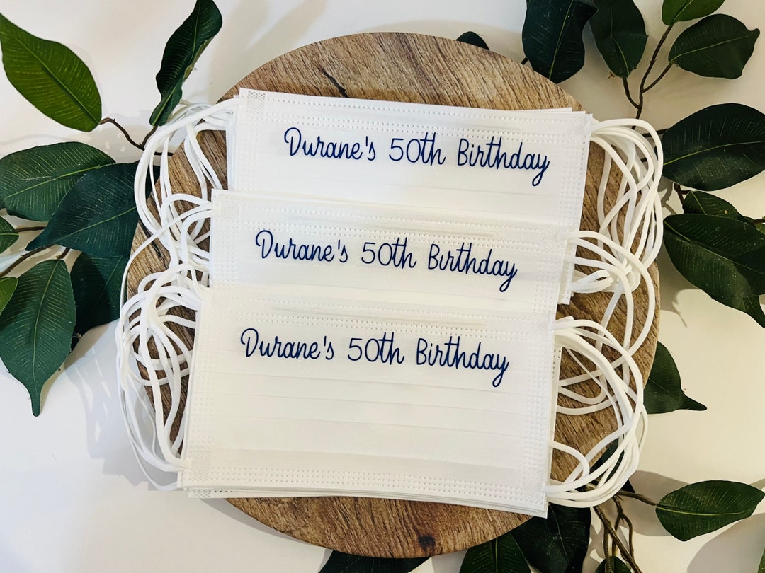 Custom Disposable Face Masks for Any Occasion, Birthday Party Face