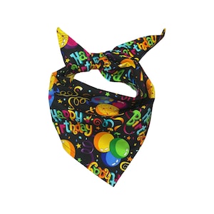 Happy Birthday Dog, FREE Personalization, Dog Birthday Bandana, Birthday Pet Bandana