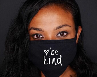 Be Kind Washable Reusable Face Mask, Double Layer, Made in USA