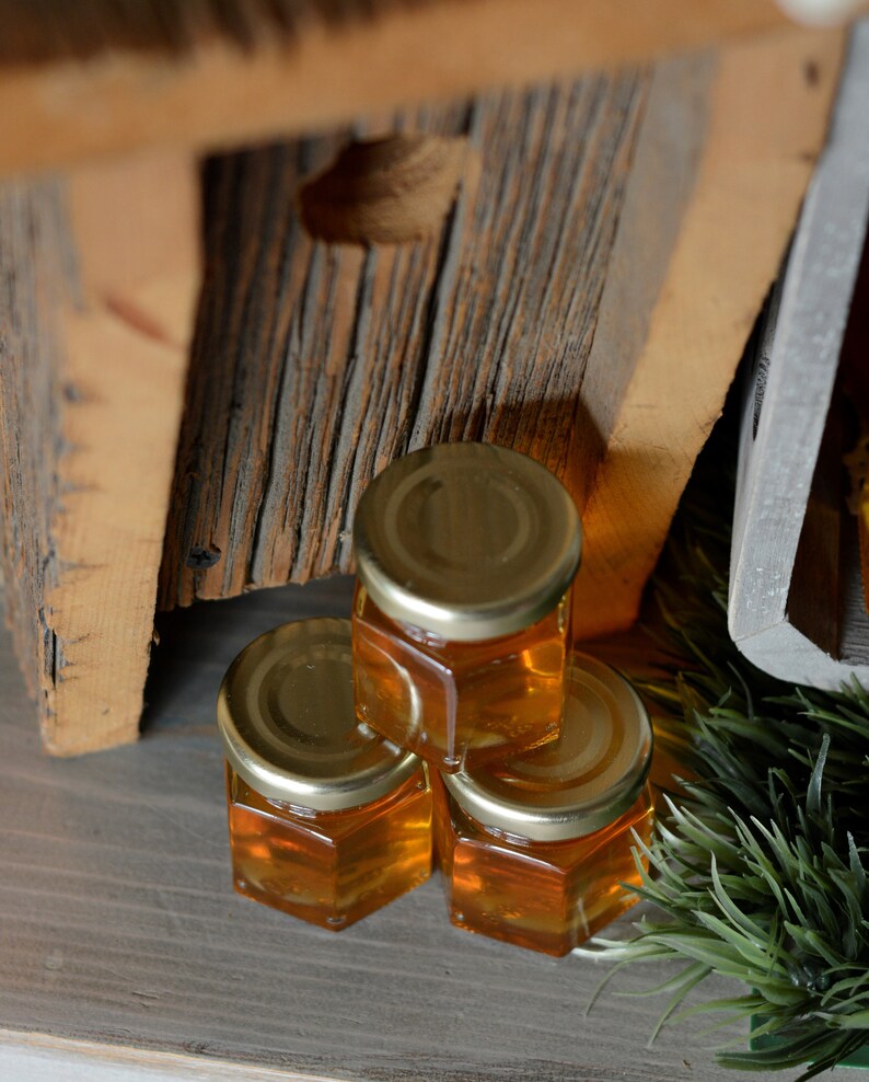 2oz Hexagonal Jar of Honey Discount Rates See Description ...