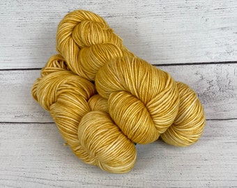 Gold - Hand Dyed Sock Yarn Superwash