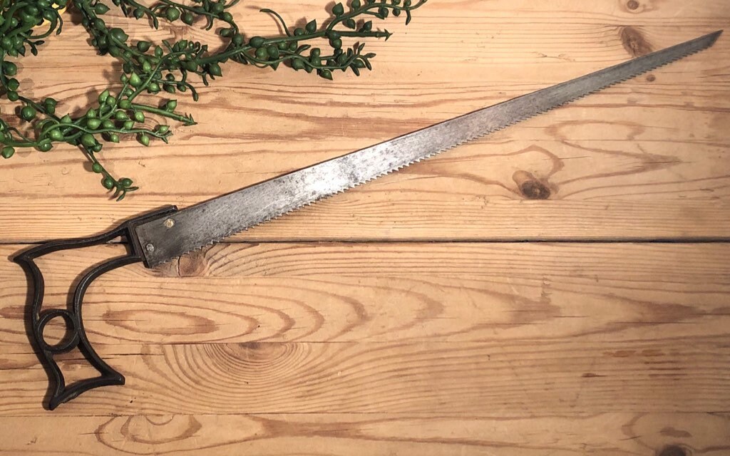 Vintage Compass Saw Unusual Steel Handle Etsy