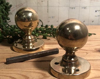 Vintage Brass Doorknobs
