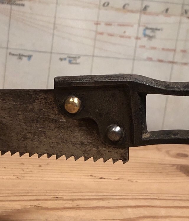 Vintage Compass Saw Unusual Steel Handle Etsy