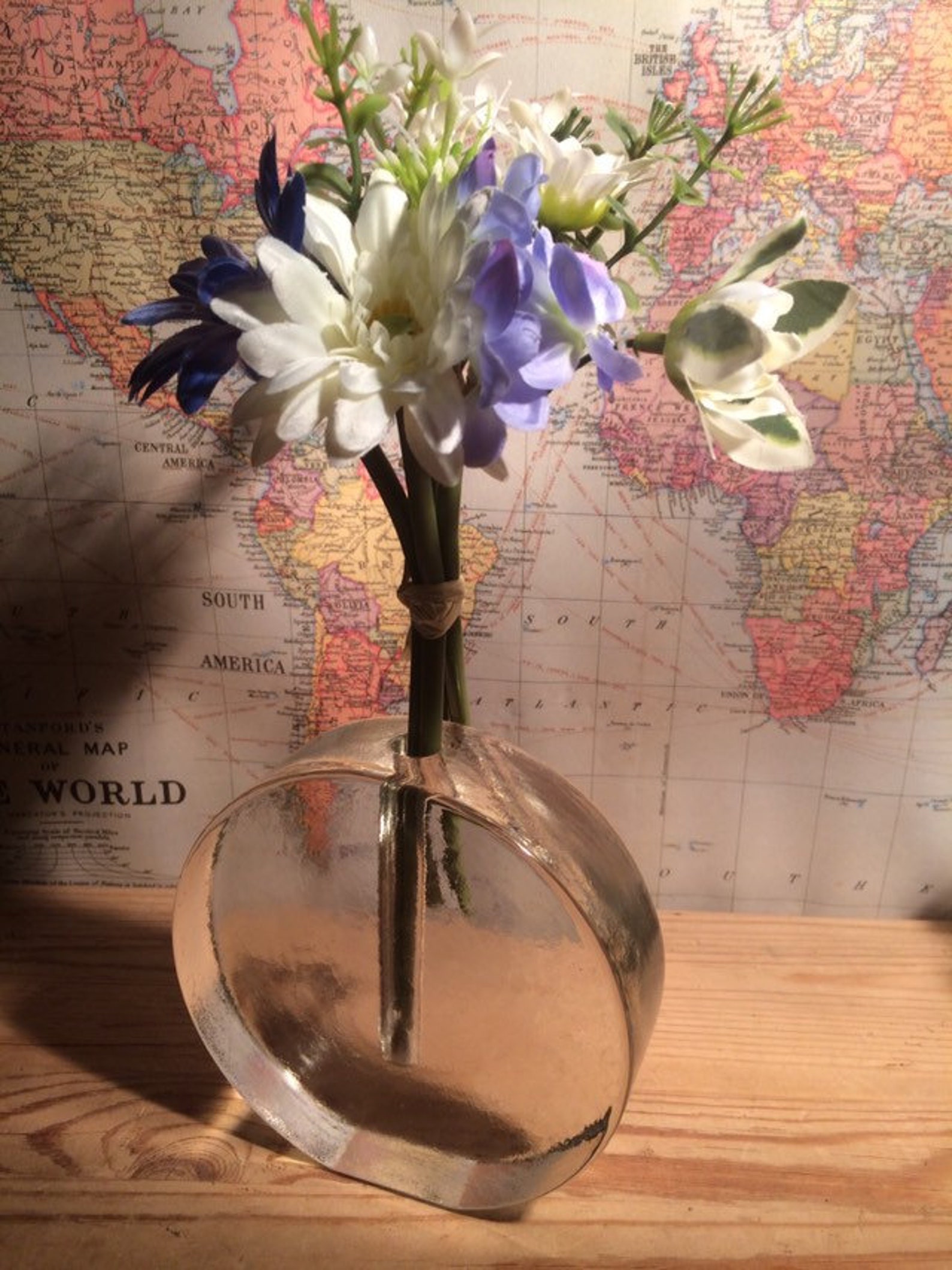 Art Glass Flower Stem Holder Etsy