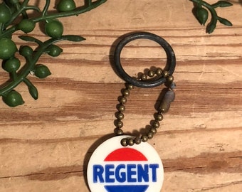 Vintage Regent Motor Oil Keychain