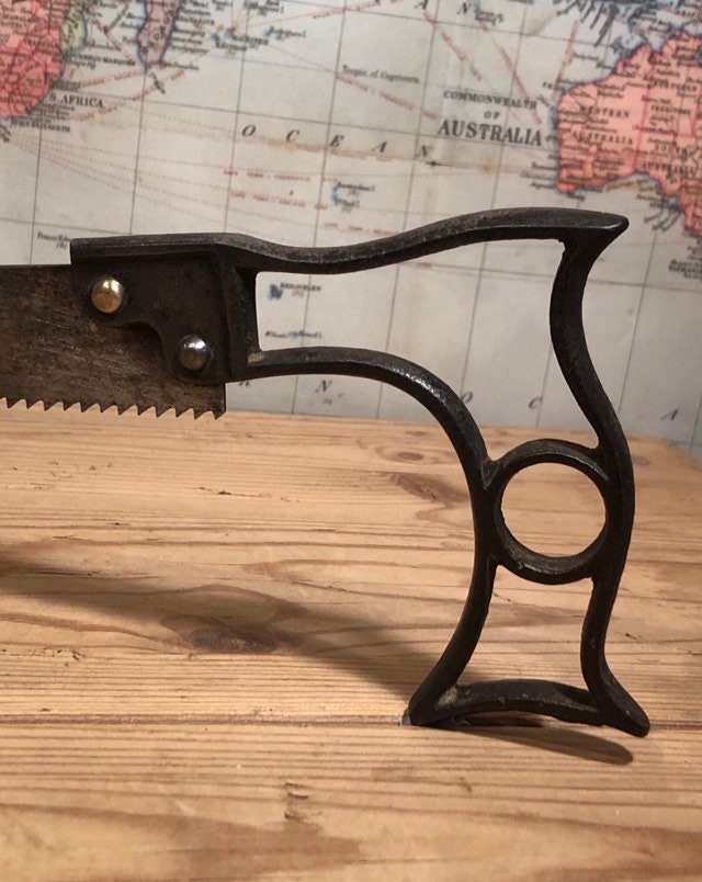 Vintage Compass Saw Unusual Steel Handle Etsy