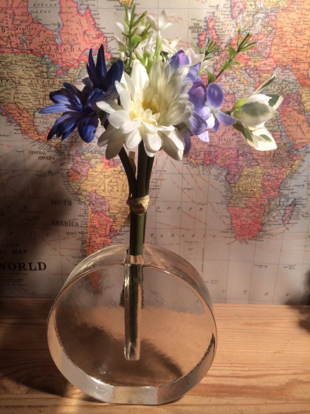 Art Glass Flower Stem Holder Etsy