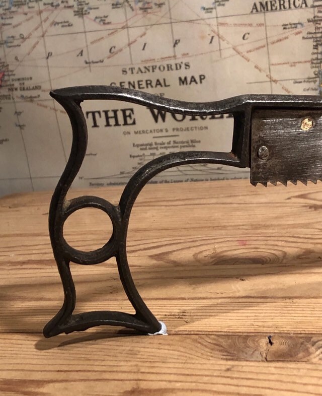Vintage Compass Saw Unusual Steel Handle Etsy