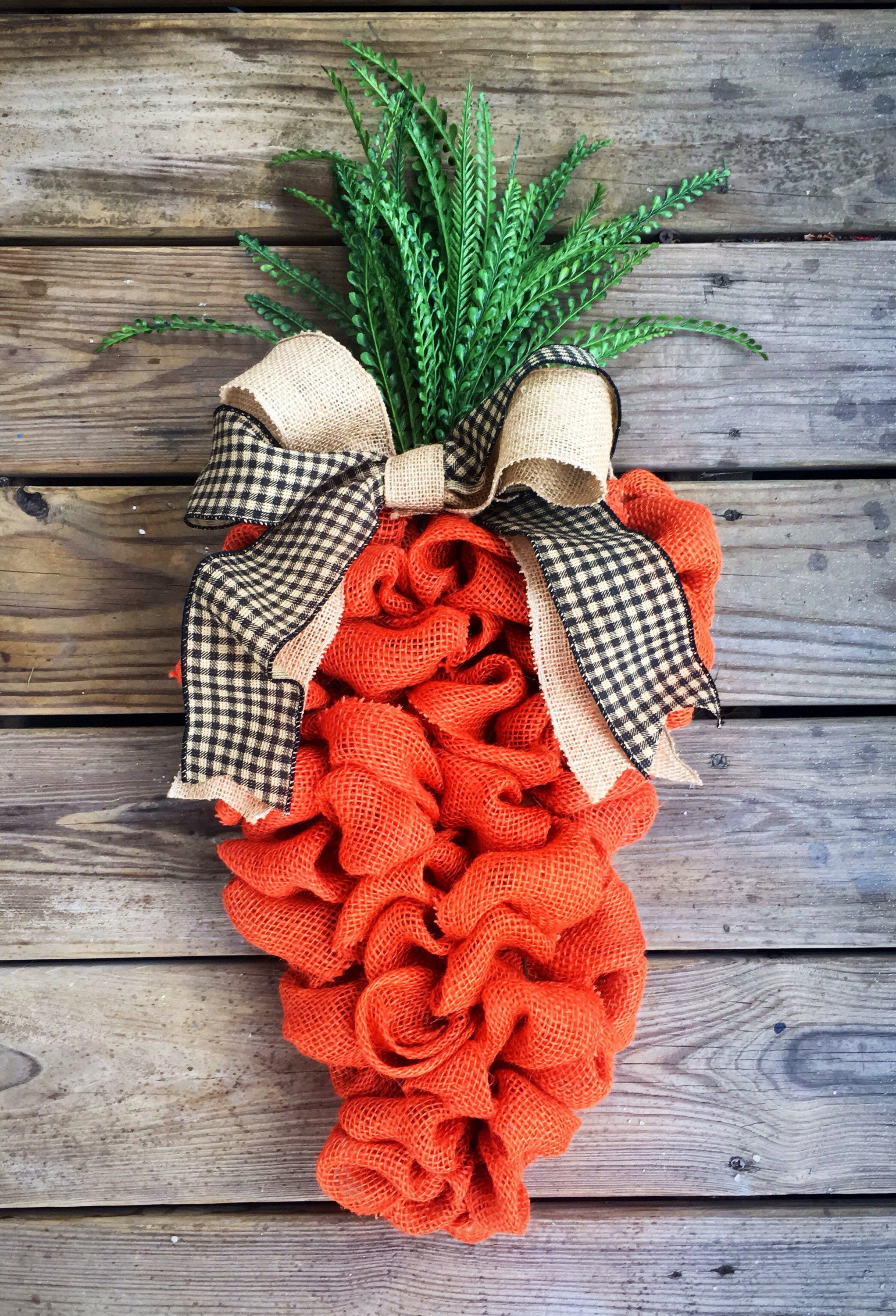 Easter Wreath Carrot Wreath Front Door Wreath Spring Etsy